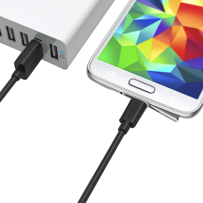 Cáp Sạc Anker Powerline Micro USB 0.3m - Gray 